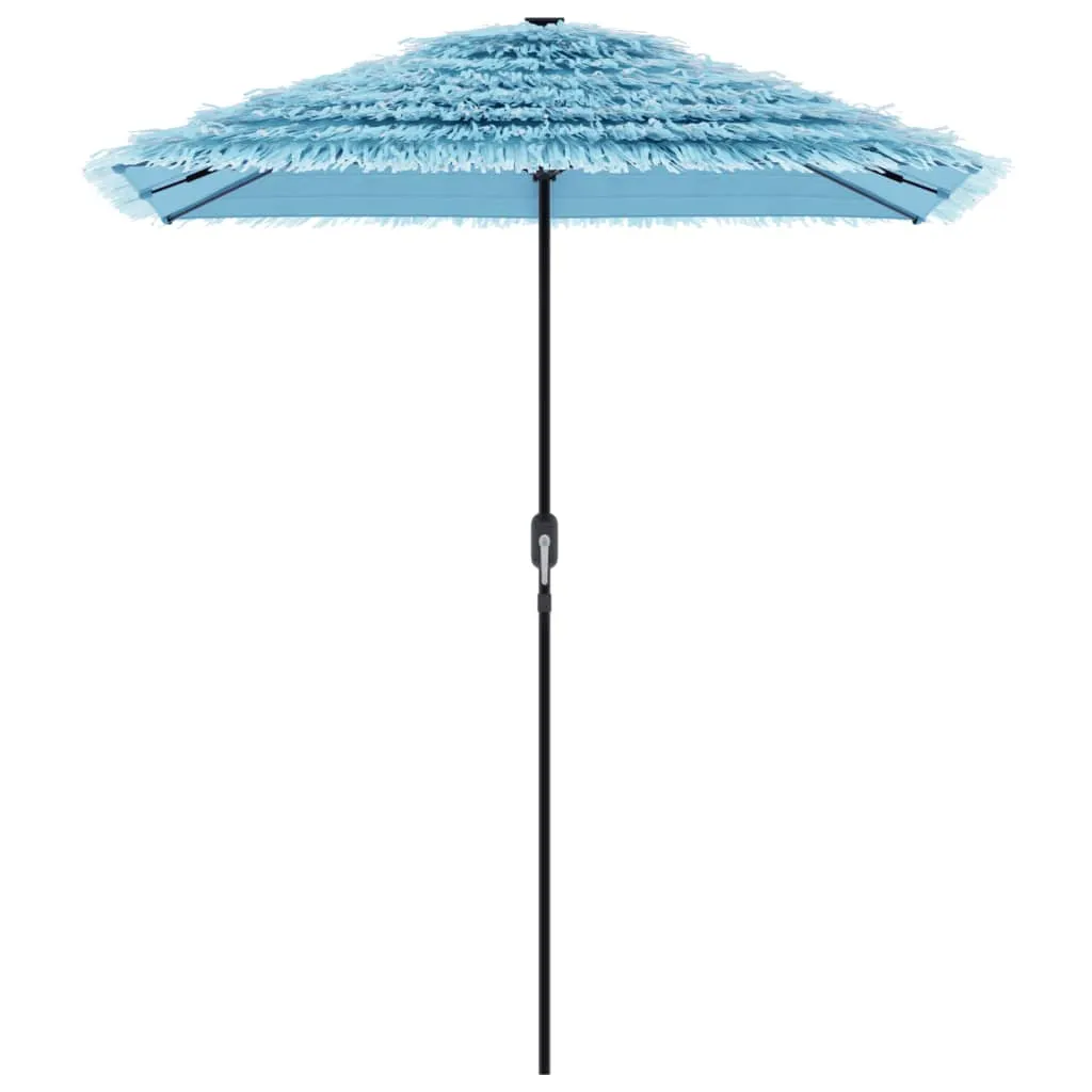 vidaXL Garden Parasol with Steel Pole Blue 300x200x250 cm