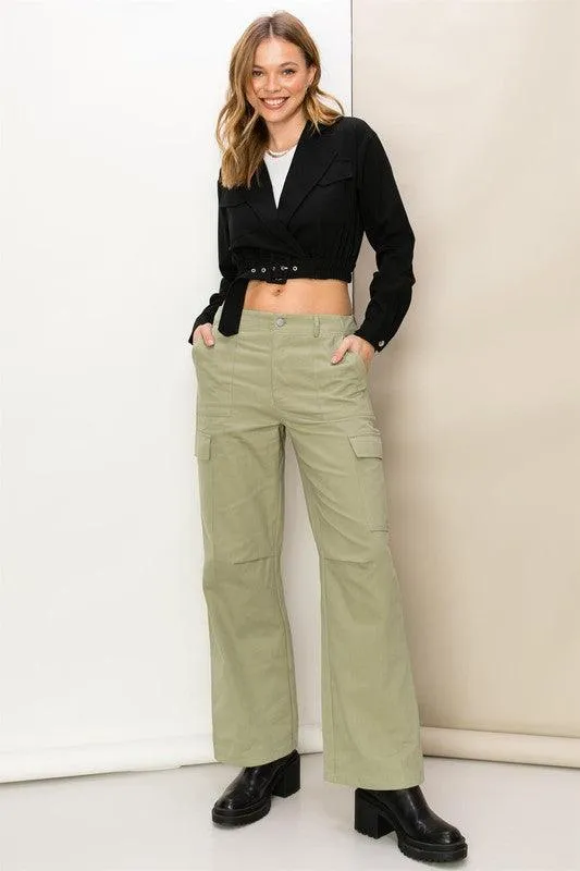 Weekend and Chill High Waist Cargo Pants