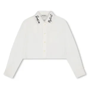 White SR Collar Shirt