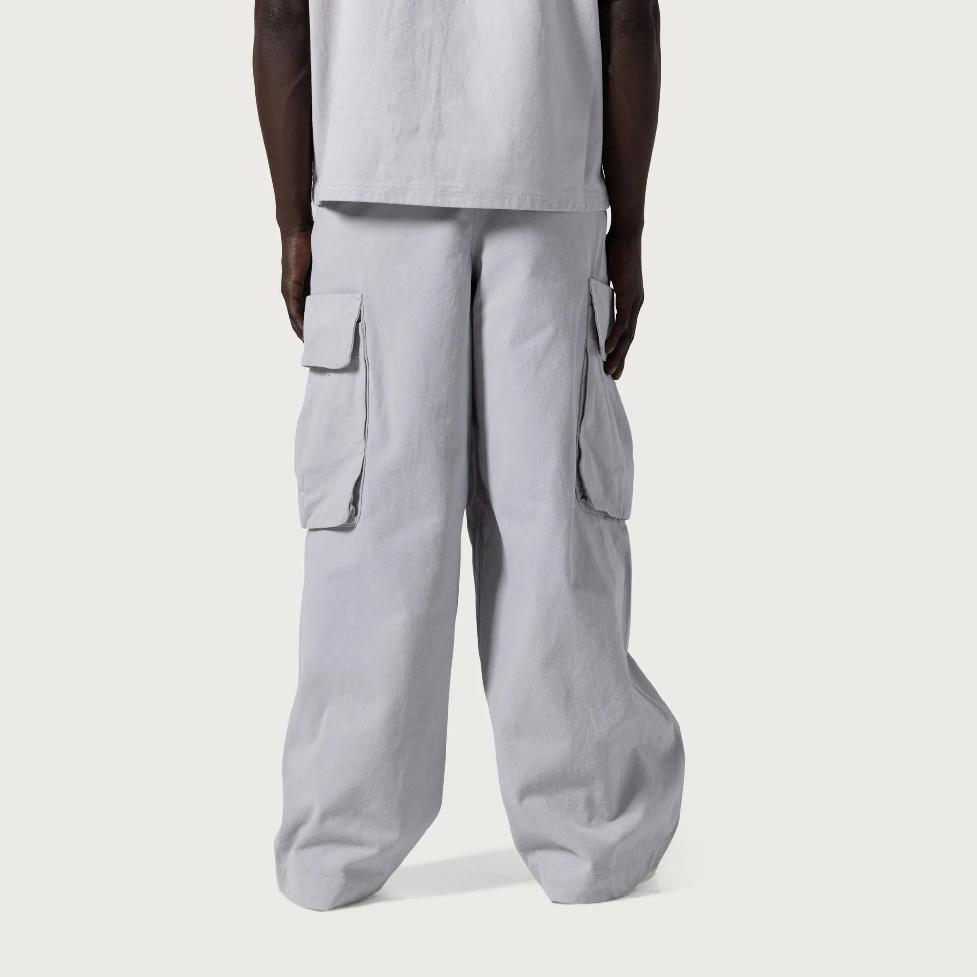 Wide Leg Cargo Pant - Stone