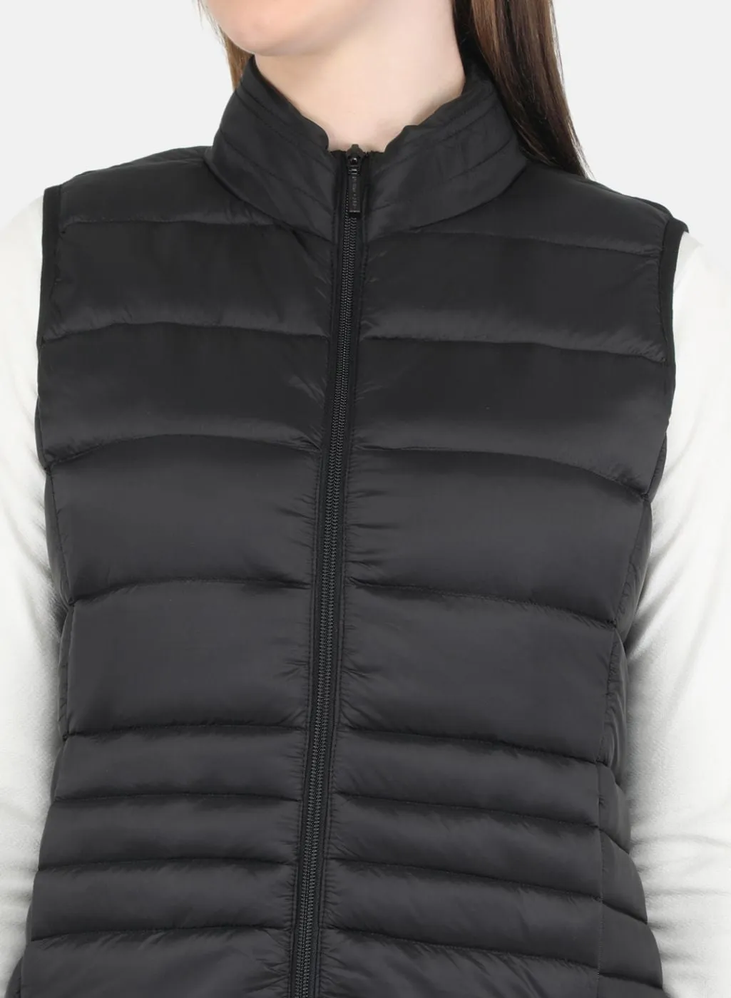 Women Black Puffer Jacket