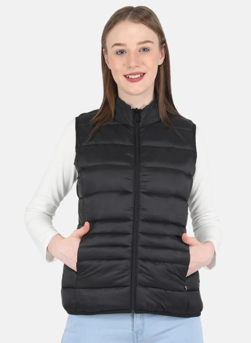 Women Black Puffer Jacket