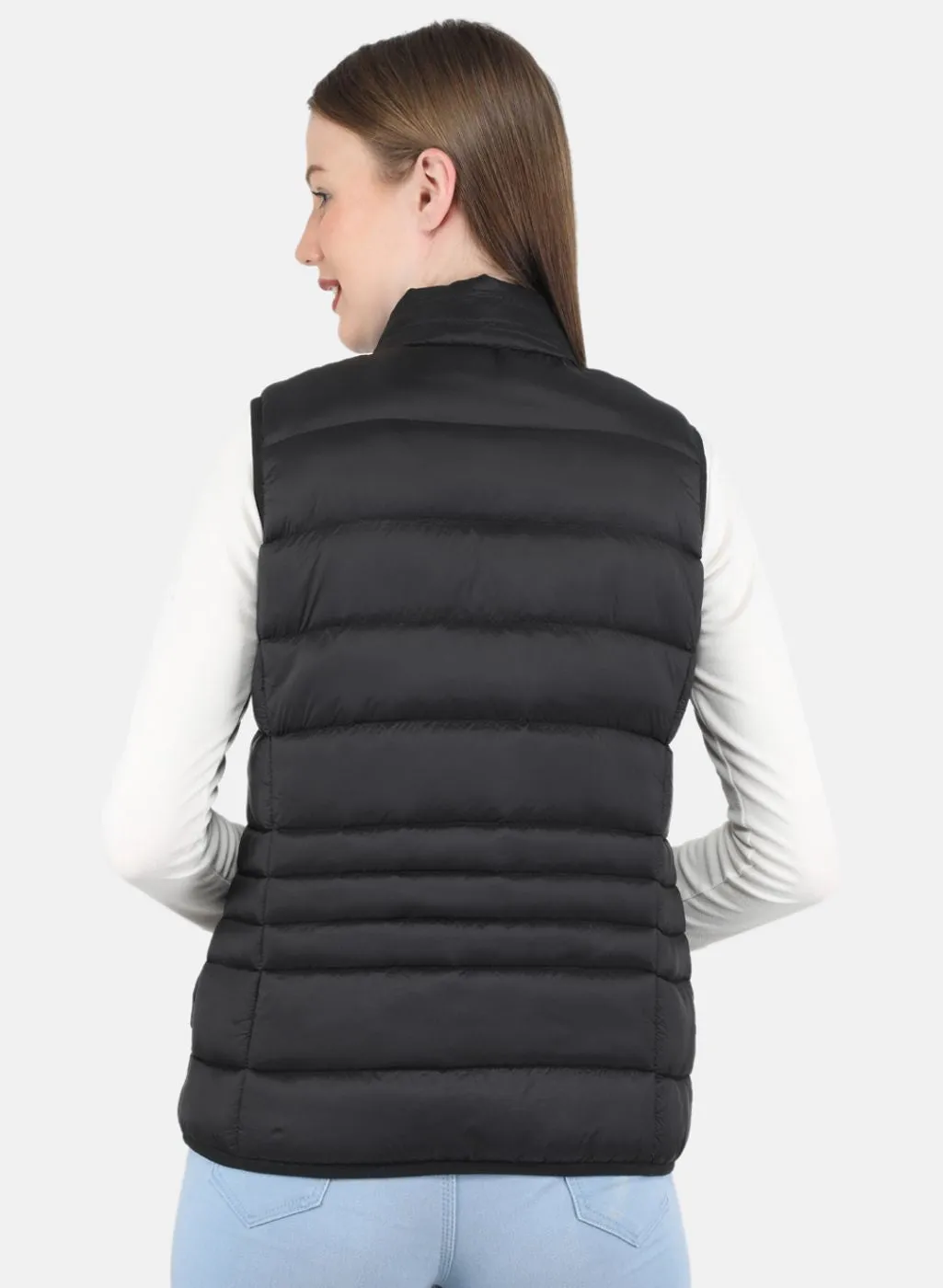 Women Black Puffer Jacket