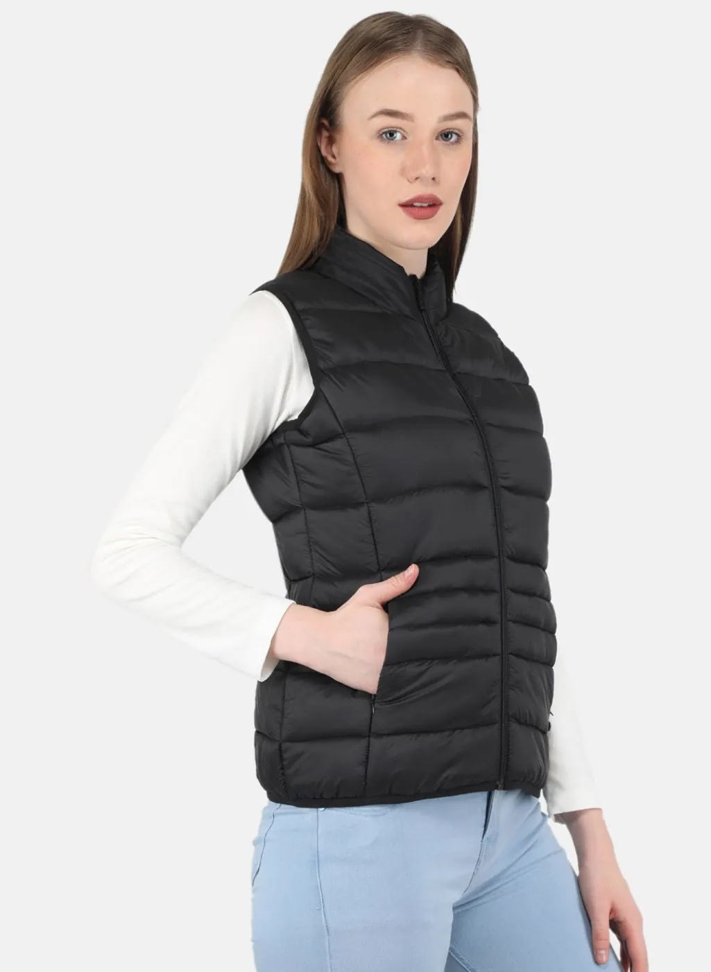 Women Black Puffer Jacket