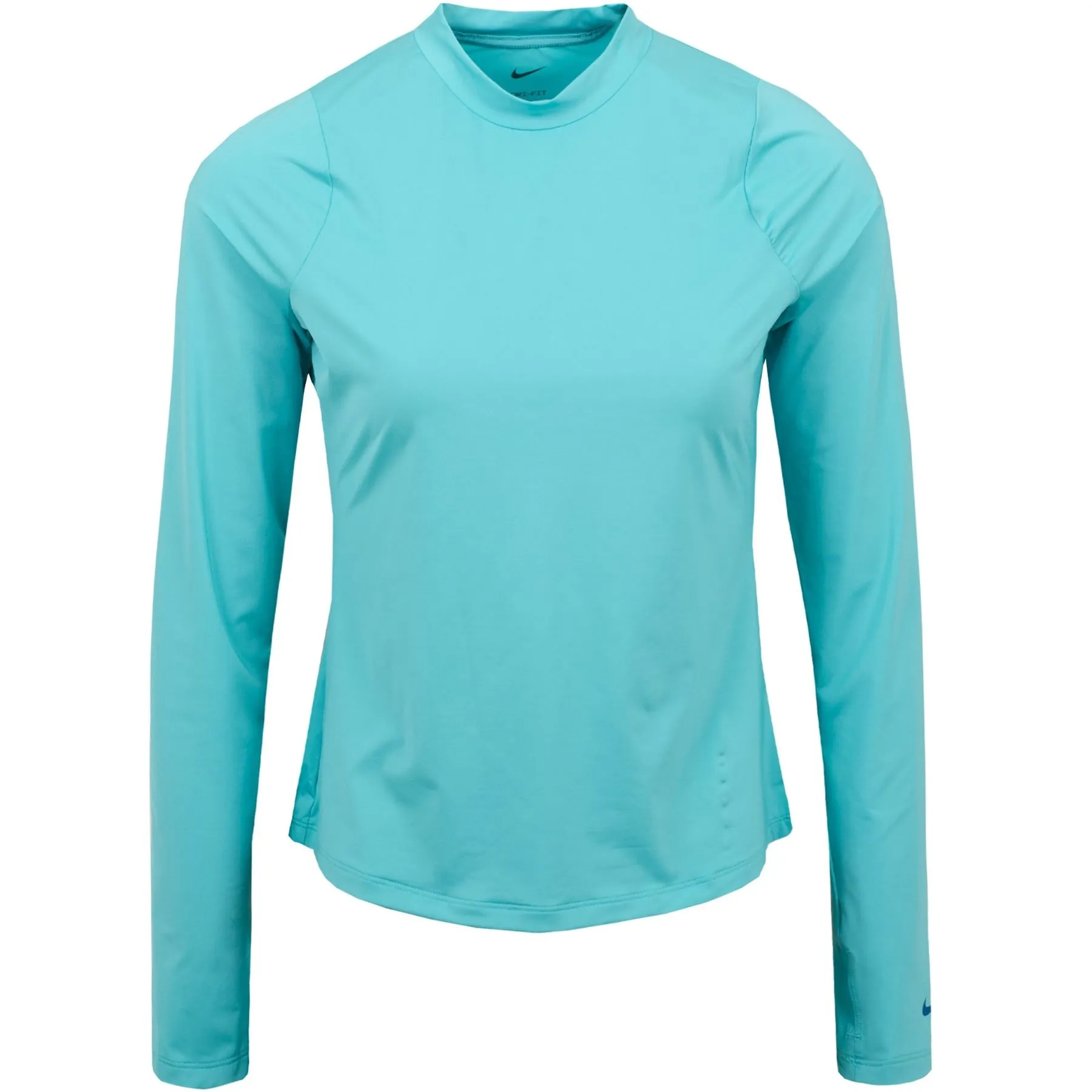 Womens Dri-Fit UV Victory LS Crew Top Washed Teal - SS22