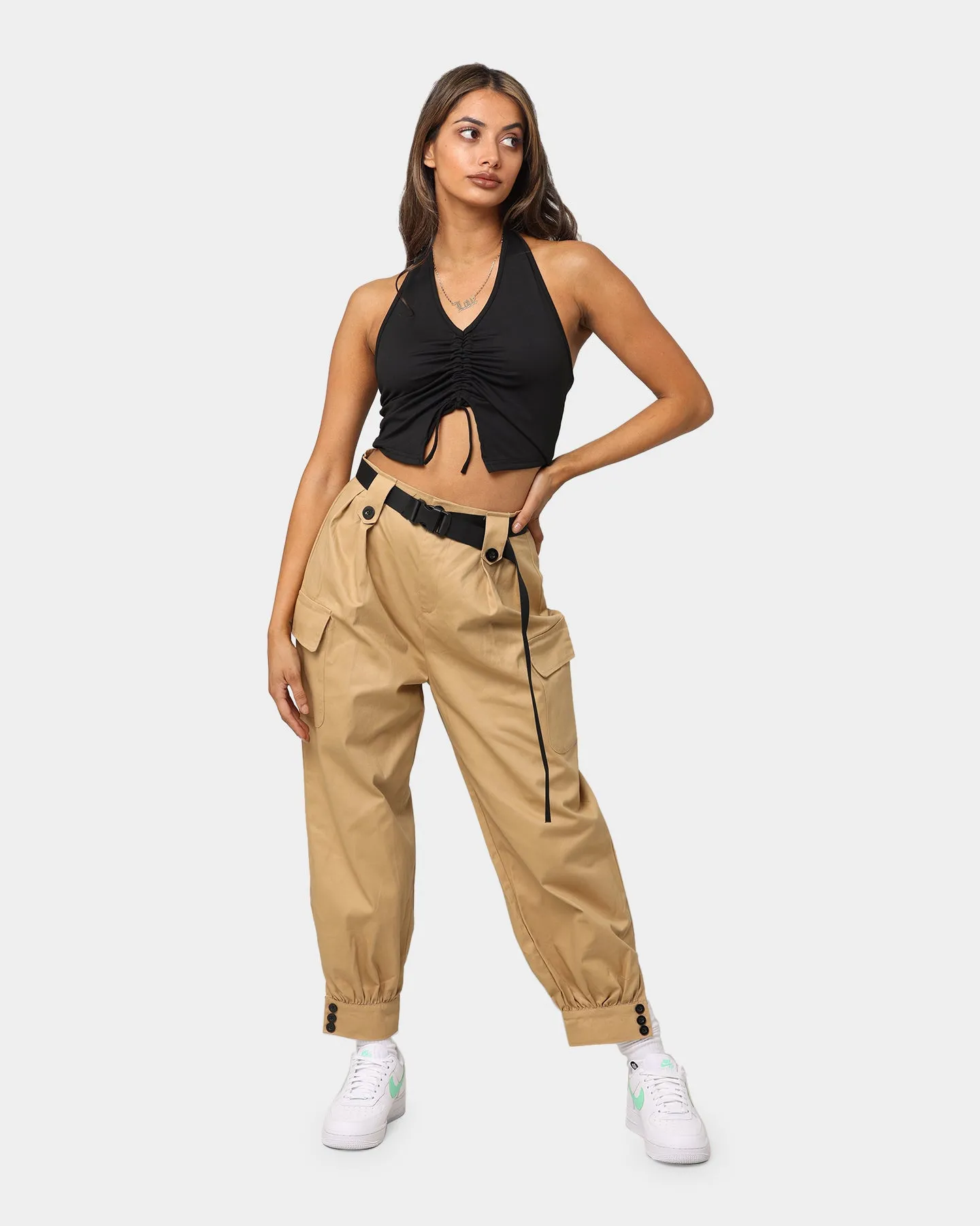 XXIII Women's Phoenix Belt Cargo Pant Tan